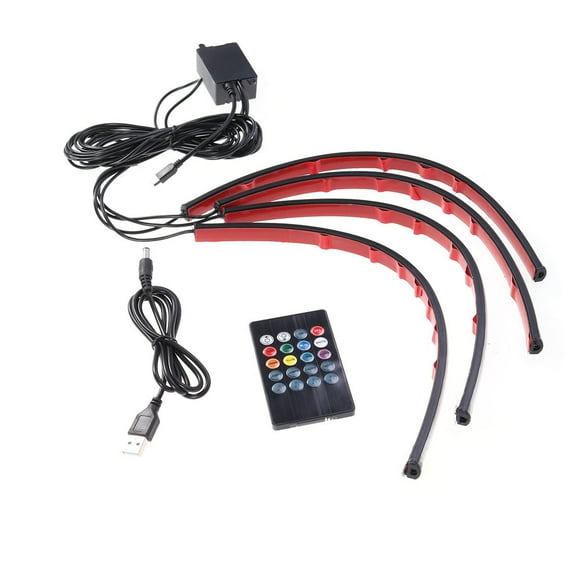 DRAFIDEEP 1Pack Black Rgb Car Interior Mood Lighting Suitable for Stylish Car Owners Enhancing Night Visibility