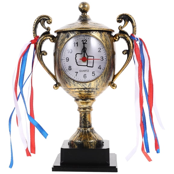 DRAFIDEEP 1Pack Bronze Farmhouse Style Tabletop Clock with Timekeeping Function for Graduates Desk Clock