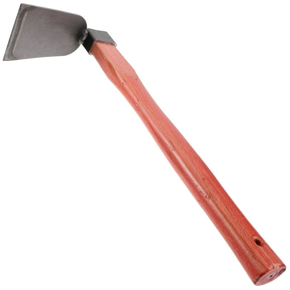 DRAFIDEEP Outdoor Hoe Khaki Iron Wood 1Pack 15.6x5.9x2.9in