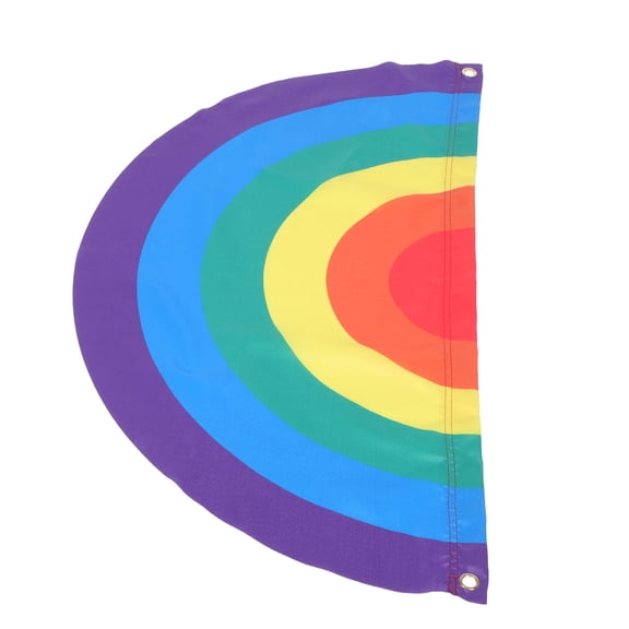DRAFIDEEP 1Pack Multi-Colored Polyester Rainbow Flag for Pride Month Outdoor Display 11.8x17.7in