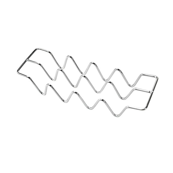 DRAFIDEEP 1Pack Stainless Steel Burrito Stand Pancake Holder for Home Silver Holding Sandwiches Hot Dogs