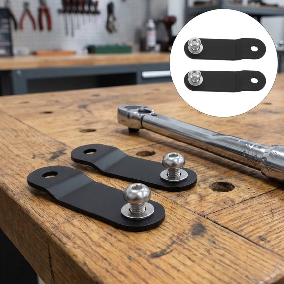 DRAFIDEEP 1Pair Motorcycle Gas Tank Riser Black Metal Lift Bracket for Durable Secure Support