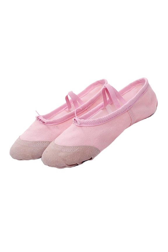 1Pair Pink Dance Shoes Ballet Shoes Suitable for Jazz Yoga and Dance