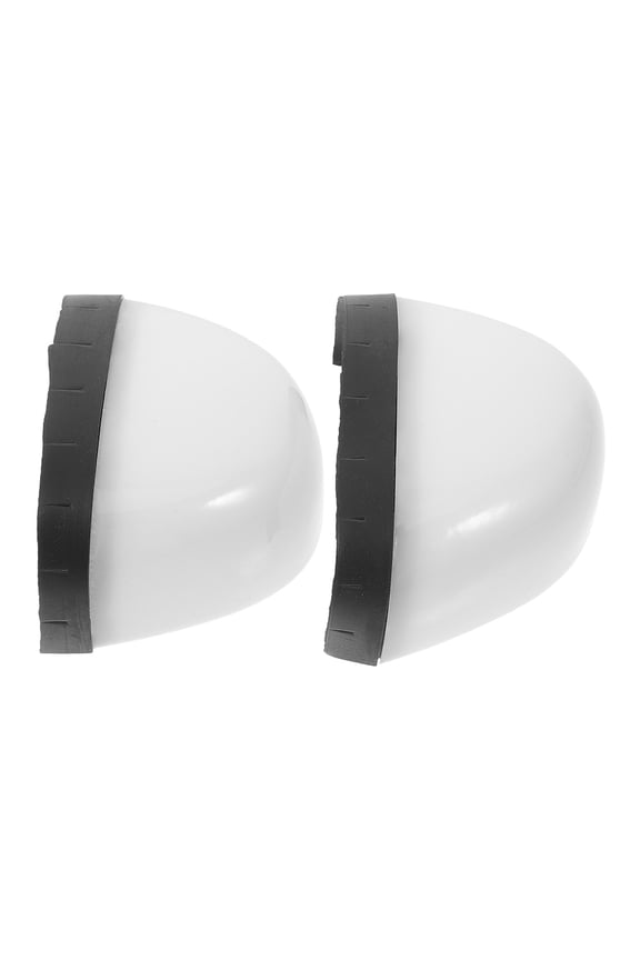 1Pair White Plastic Toe Protectors for Work Shoes with Puncture Resistance and Comfort