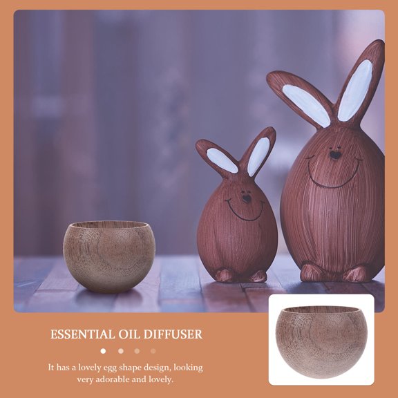 DRAFIDEEP 1Pc Car Diffuser Dark Grey Egg Shape Portable Size for Car Interior Seasonal Home Decor