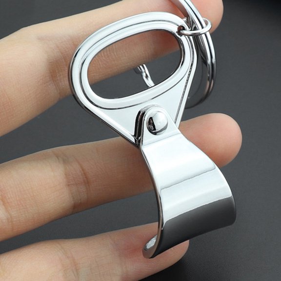 DRAFIDEEP 1Pc Practical Decorative Keychain Metal Ring Shape for Men Women
