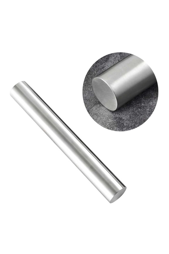 1Pc Premium Stainless Steel Dough Roller Pin Non Stick Plated Silver for Home Use