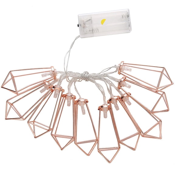 DRAFIDEEP 1Pcs 1.1 Meter Rose Gold String Lamps Copper Wire Led Lights For Christmas Parties