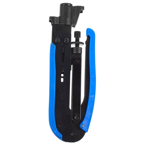 DRAFIDEEP 1Pcs Cable Crimping Tool Blue Stainless Steel Network Cable Termination for Office Use