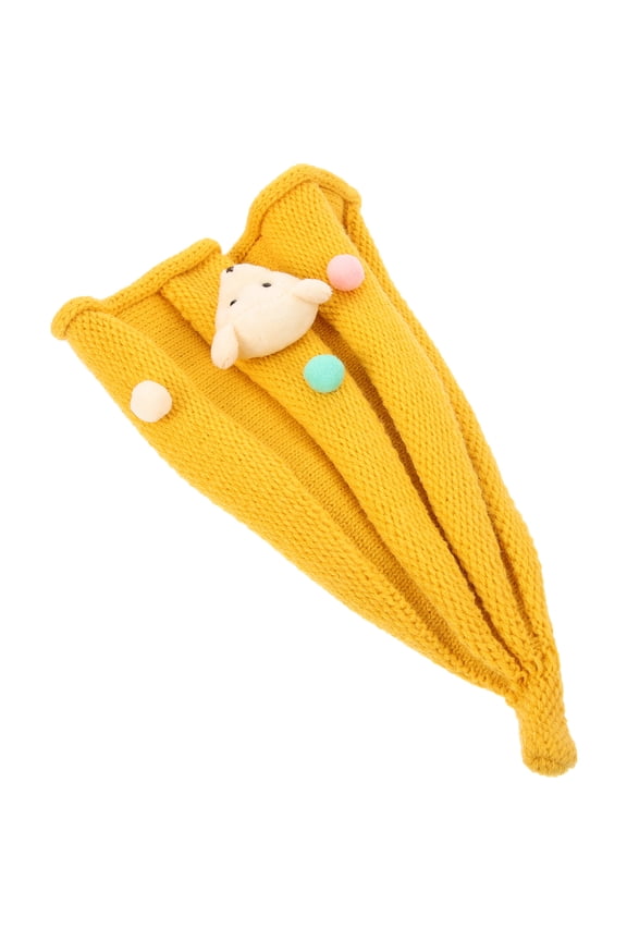 1Pcs Cute Yellow Pointy Woolen Hat for Kids Photography present Autumn