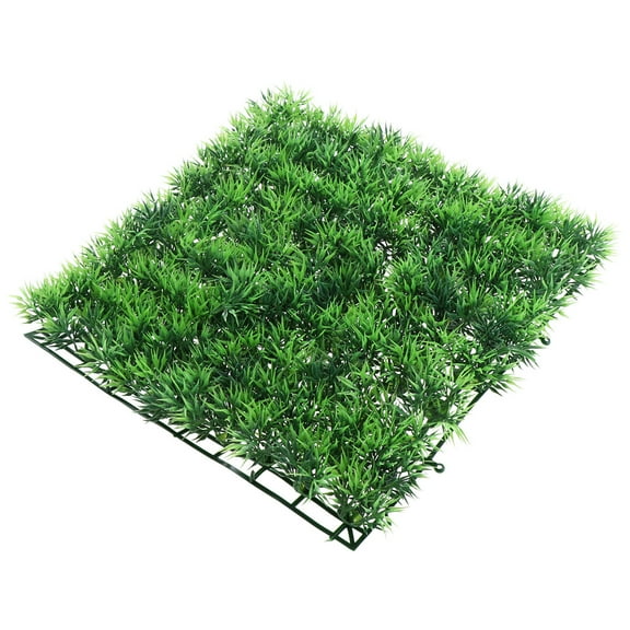 DRAFIDEEP 1Pcs Fish Tank Fake Grass Mat Hiding Place for Fishes 9.8 x 9.8 x 1.4 in