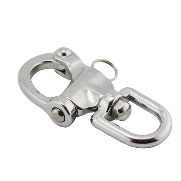 DRAFIDEEP 1Pcs Heavy-Duty Swivel Eye Snap Shackle for Marine and Outdoor Equipment