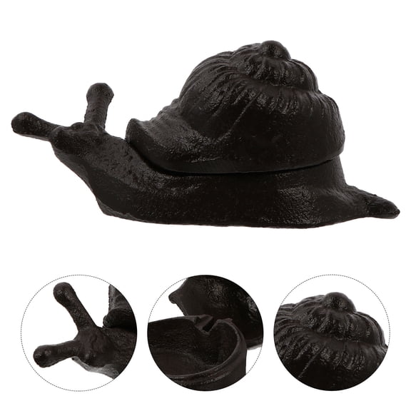 DRAFIDEEP 1Pcs Hidden Key Figure Cast Iron Key Holder for Home and Yard 6.37X3.07X2.67In