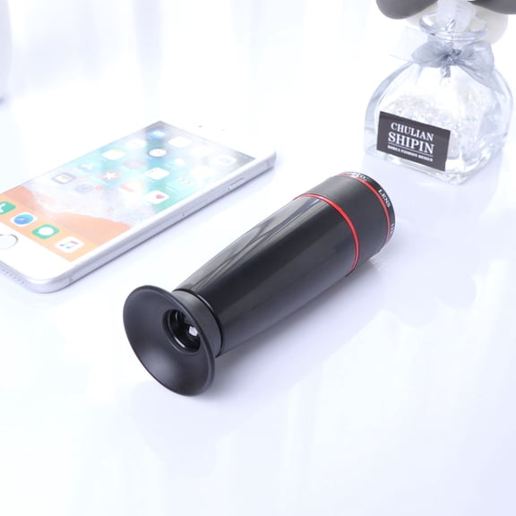 DRAFIDEEP 1Pcs Monoscope Telescope General Purpose 12x Black Abs Adjustable Focal Length For Smartphones