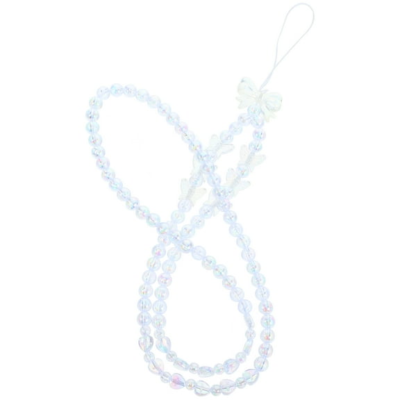 DRAFIDEEP 1Pcs Multi Beaded Butterfly Phone Charm for Mobile Phone with Acrylic Resin Material