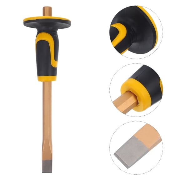 DRAFIDEEP 1Pcs Tungsten Steel Alloy Chisel for Cutting Splitting Masonry Work Woodworking Carving