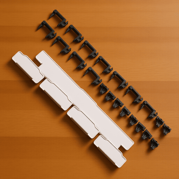 DRAFIDEEP 1Set 6.25u and 2U Key Stabilizer Bar Kit Black for Mechanical Keyboard Replacement