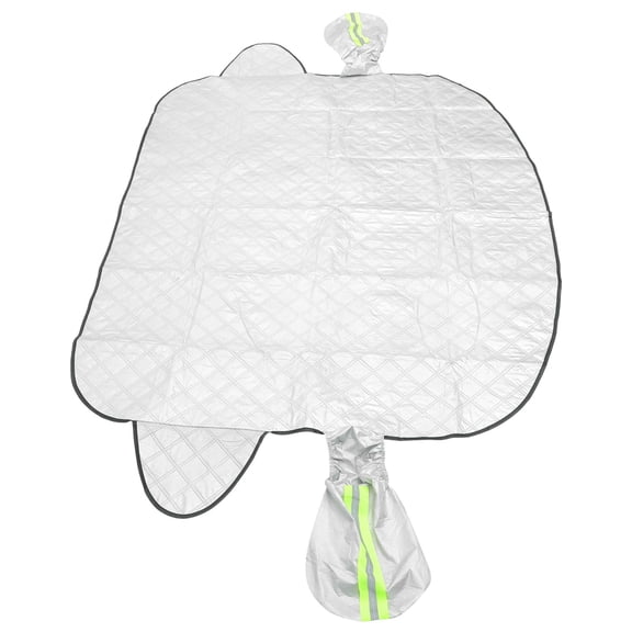 DRAFIDEEP 1Set Car Windshield Cover with Flocking and Cotton Material Silver for Year-round Use 62x49x0.1in