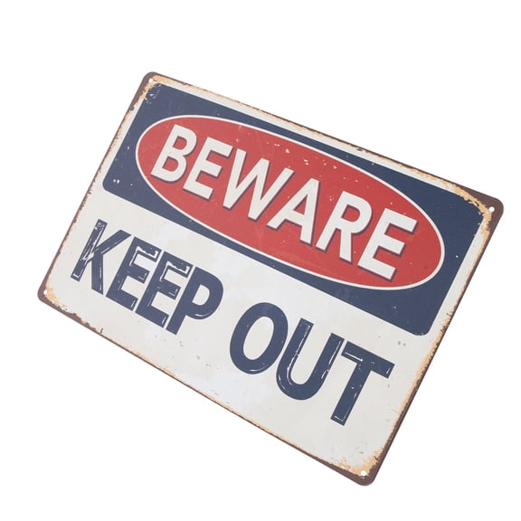 DRAFIDEEP 1Set Caution Sign for Gardeners 11.9X7.9X0.1In