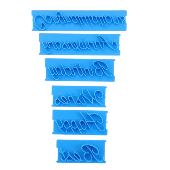 DRAFIDEEP 1Set Embosser for Fondant and Icing Cake Cookie Cupcake Baking Tool Blue