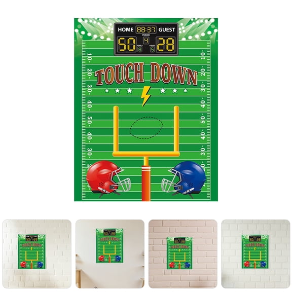 DRAFIDEEP Engaging Football Game Poster Multi PVC for Party Decor 1Set