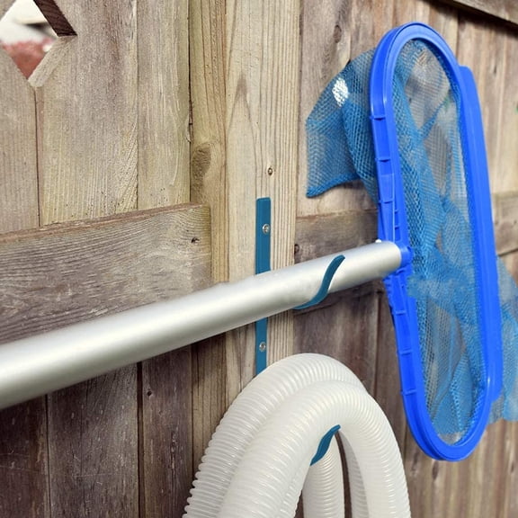 DRAFIDEEP 1Set Environmental Safe Aluminum Pool Rod Hook for Organized Swimming Pool Cleaning Tool Storage
