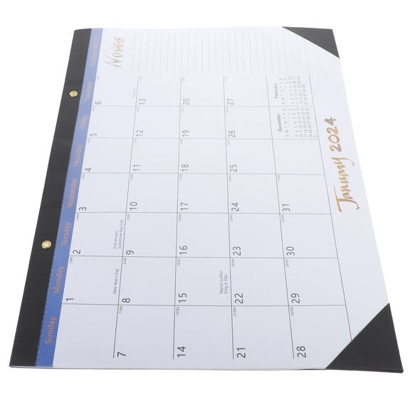 DRAFIDEEP 1Set Planner Calendar Modern Design for Event Recording ABS Paper Material 17.3x13.8x0.3in