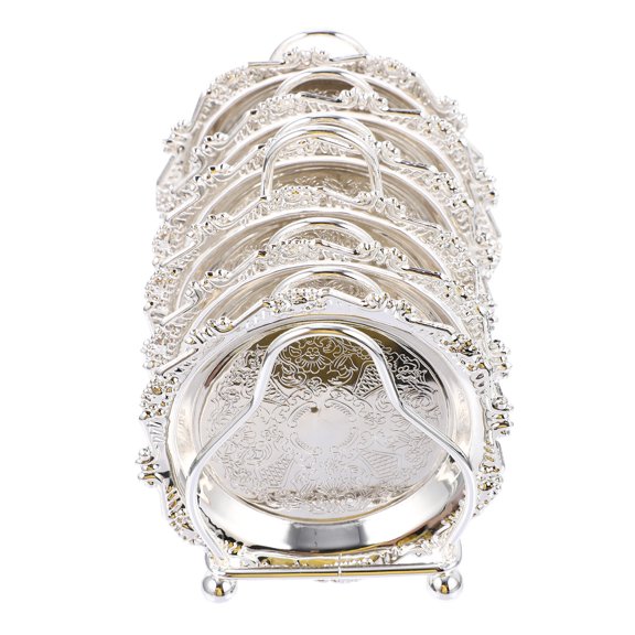 DRAFIDEEP 1Set Plated Silver Fruit Tray Creative Leaf Shape Metal Storage Dish for Home Use