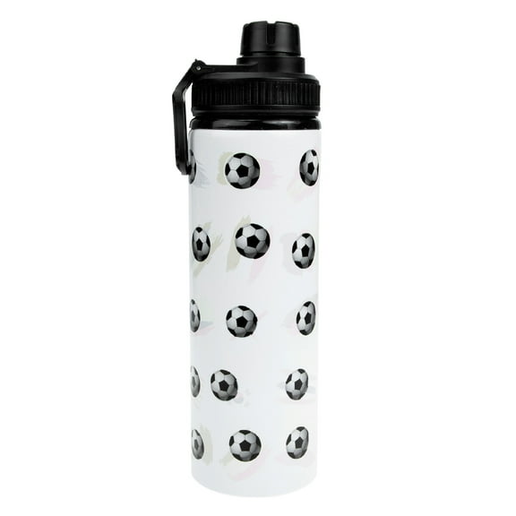 DRAFIDEEP 1Set Portable Water Bottle Sports Style Round Assorted Color 25X7CM PP Stainless Steel