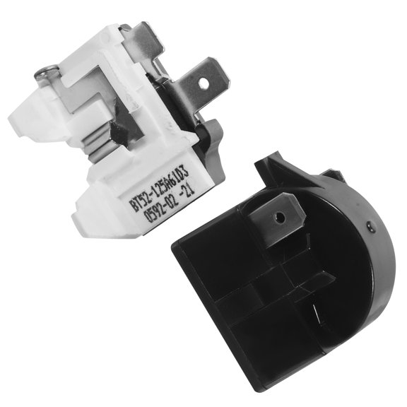 DRAFIDEEP Refrigerator Starter Overload Protector, Black, Iron, for Home Appliance Repair