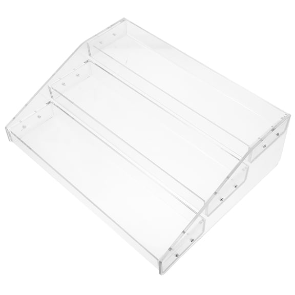 DRAFIDEEP 1Set Simple Shape Acrylic Perfume Tray for Cosmetics Cabinet 1Set