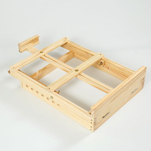 DRAFIDEEP 1Set Sturdy Display Easel Stand Pine Wood For Indoor Paintings And Outdoor Exhibitions Light Brown 50X27X30in