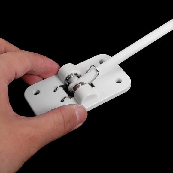 DRAFIDEEP White RV Door Latch Holder Extended and Sturdy for Trailers, Campers, Cargo Doors, Locking Accessory