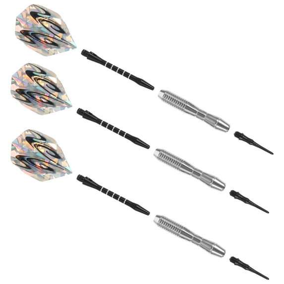 DRAFIDEEP 1set Safe Soft Tip With Tips For Electronic Dartboards Includes Shafts Plaything For Fun Games