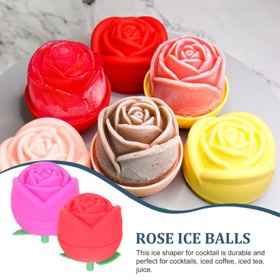 DRAFIDEEP 2 Pcs Ice Sphere Mold Silicone Slow Melting Ice Cube for Iced Tea