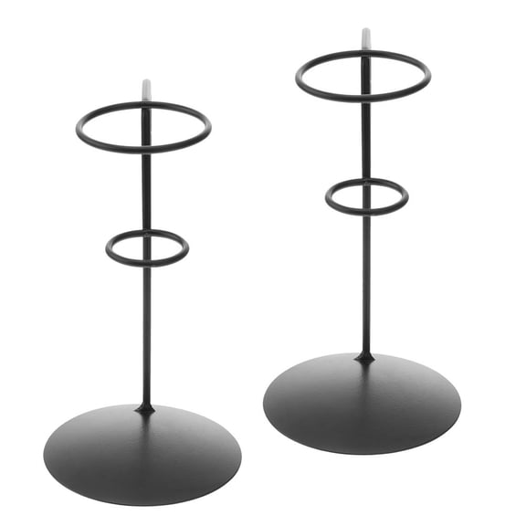 DRAFIDEEP 2 Pcs Iron Ice Cream Cone Holder, Mini Cone Stand, Waffle Cone Display Rack for Parties and Events