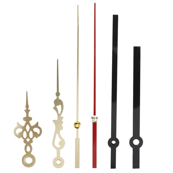 DRAFIDEEP 2 Sets Metal Clock Hands Replacement Kit, Golden Color for Custom Clock Making and Clock Repair