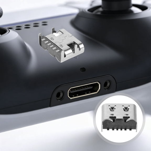 DRAFIDEEP 200pcs USB Type-c 6-pin Female Socket USB 3.1 Metal Solder Connector