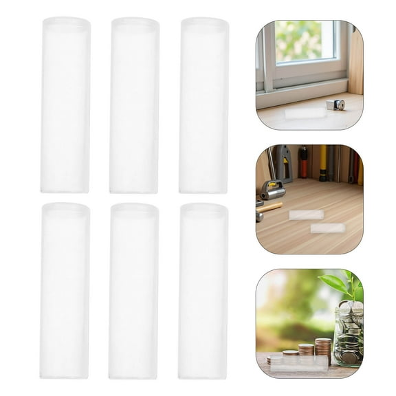 OUNONA Transparent Coin Containers PP Material Clear Round Box for Home 20Pcs