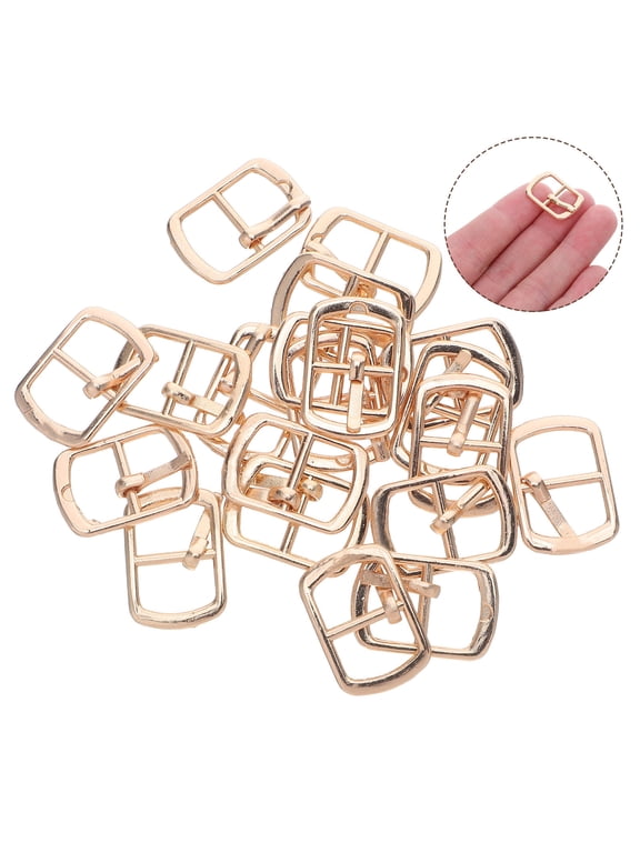 20Pcs Adjustable Single Prong Metal Buckles for Shoes Belts and Handbag Straps