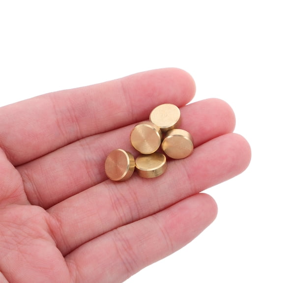 DRAFIDEEP 20Pcs Clock Numbers Replacement Golden Brass Dot Minimalist Wall Clock for Bedroom Office