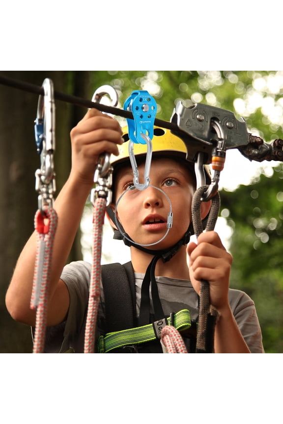 20-Pack Stainless Steel Wire Rope Key with Carabiner Clips for Outdoor Use and Everyday Carry