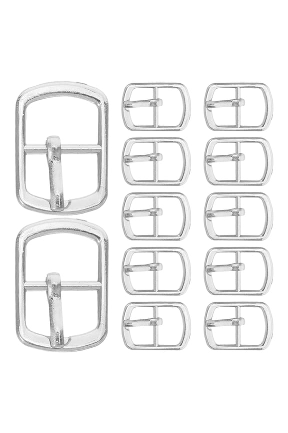 20Pcs DIY Plated Silver Slide Buckles Metal Replacement for Adjustable Backpack Belts