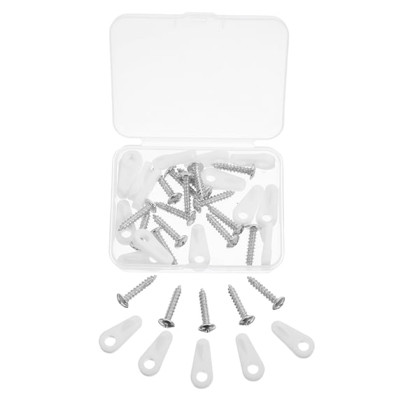 DRAFIDEEP 20Pcs Plastic Window Screen Clips for Home Use with Antiloosening Technology in White