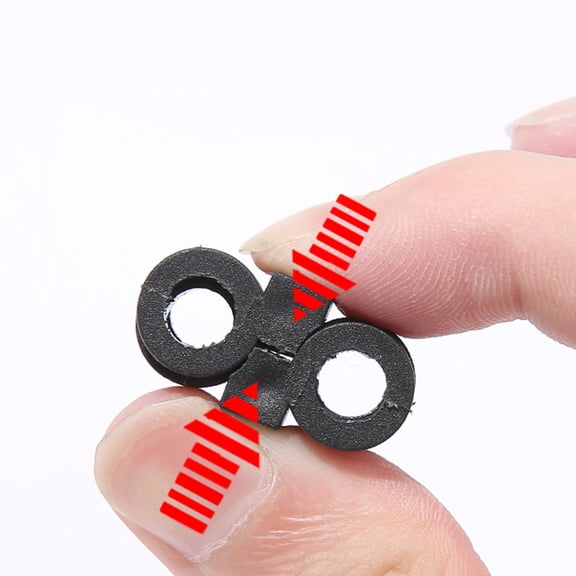 DRAFIDEEP 20Pcs Simple Design Shoelace Fastener for Men Women with Adjustable Tension