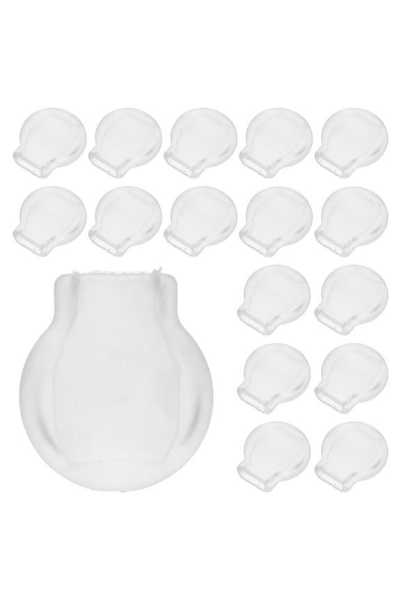 20Pcs Transparent Clip on Earring Pads Cushions Comfortable Support for Earrings