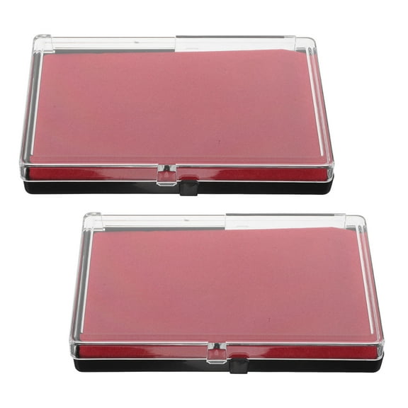 DRAFIDEEP 2PCS Pin Badge Display Case Transparent Plastic EVA for Collectors Desk Showcasing 11.8x3.7x1in