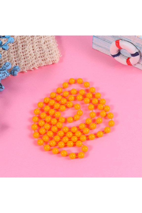 2Packs Fashion Plastic Necklace Durable and Safe Beaded String for Party Decoration