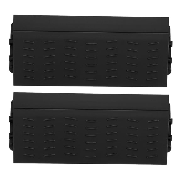 DRAFIDEEP 2Pcs Black Doorway Threshold Strip Plastic Slip Resistant For Home Garage