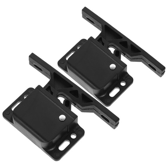 DRAFIDEEP 2Pcs Black Rv Drawer Latch Side Mounted Grabber for Camper Cabinet Doors